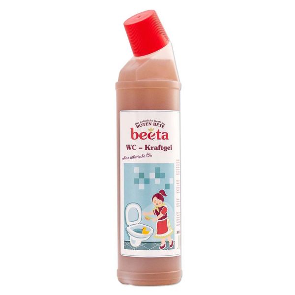 beeta - WC Kraftgel - parfümfrei - mit der natürlichen Kraft der Roten Bete - 750 ml