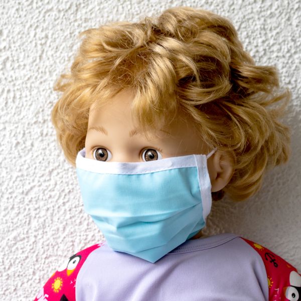 Wiederverwendbare Atem- und Hygienemaske mit Nasenbügel für Kinder