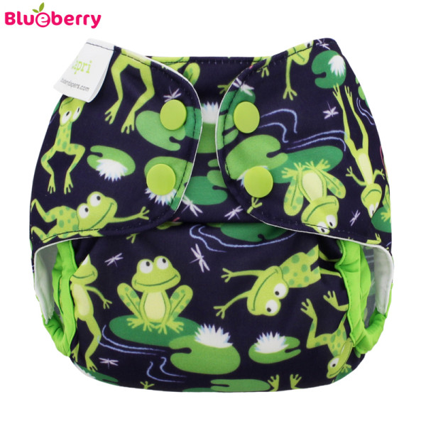 Blueberry - Capri 2.0 Überhose (Prefold) - doppelte Beinbündchen - Froggies