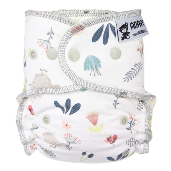Anavy Höschenwindeln Spring Birds One Size (3,5-15 kg) Druckknöpfe