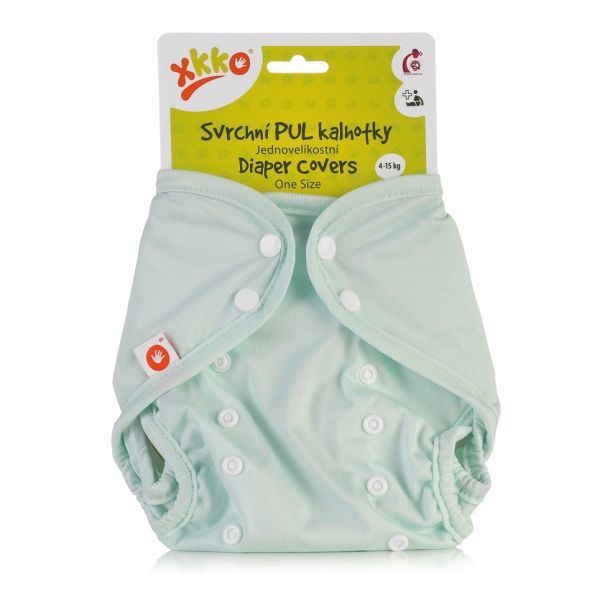 XKKO - Überhose (PUL) - doppelte Beinbündchen - One Size (4-15 kg) - Pastel Mint