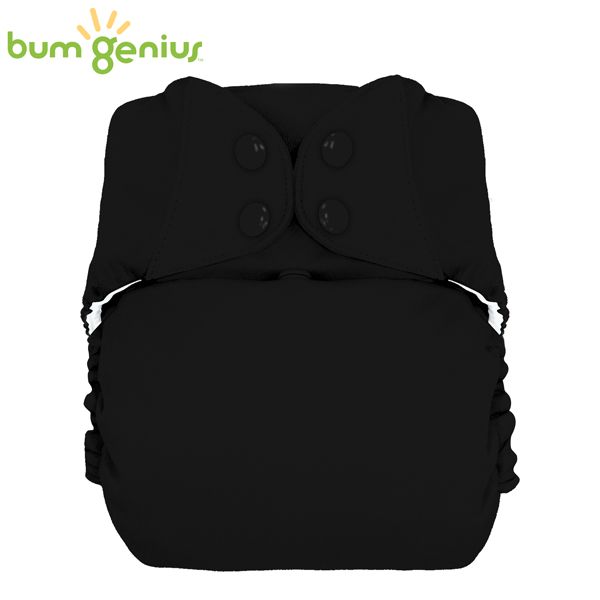 BumGenius XXL-Pocketwindel - BIG (16-32 kg) - Fearless (Schwarz)