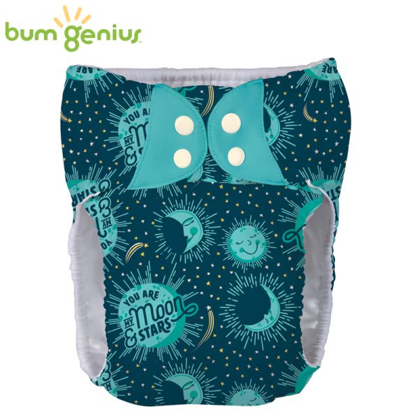 BumGenius XXXL-Pocketwindel - BIGGER (32-55 kg) - My Moon (Muster)