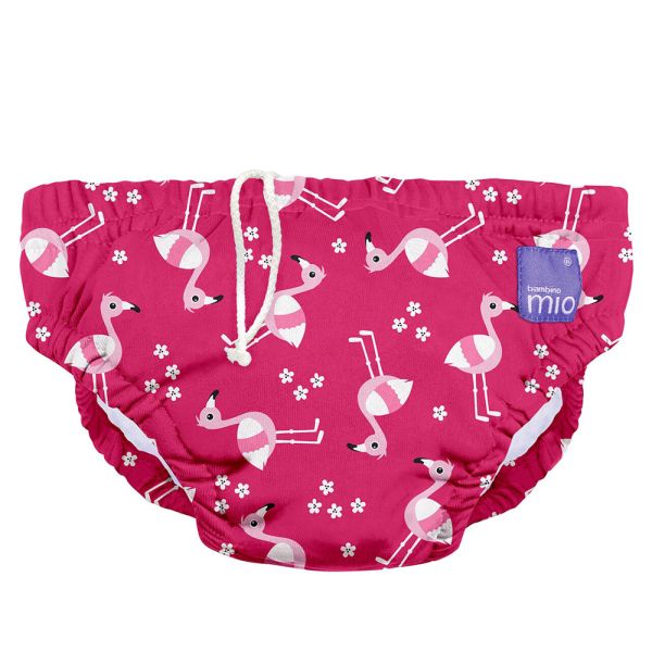 Bambino Mio - waschbare Schwimmwindel - Pink Flamingo (S-XL)