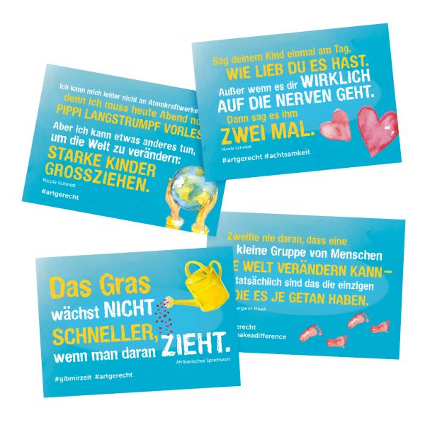 Postkarten-Set - 4 x 10 Stück