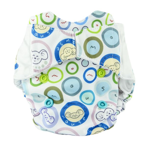 Mommy Mouse - Komplettwindel (AIO) - Newborn (2,5-7 kg) - Bubble Gum