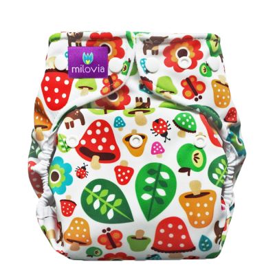Milovia - Microfleece Pocketwindel (One Size) - Toadstool