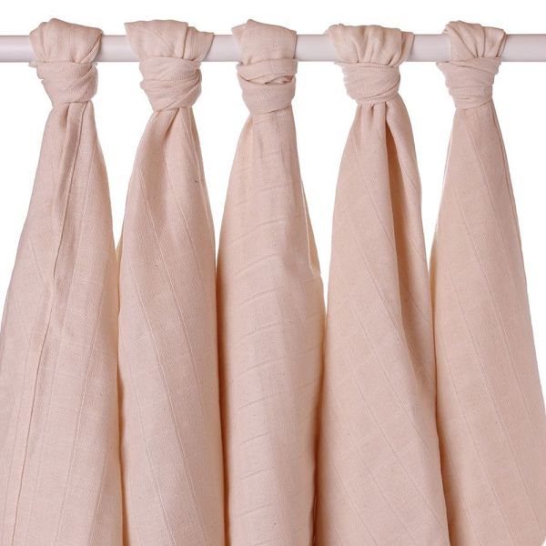 XKKO - Organic Mullwindeln - 100% Bio-Baumwolle - Old Times - 70x70cm - ungebleicht (Natur) - B-Ware