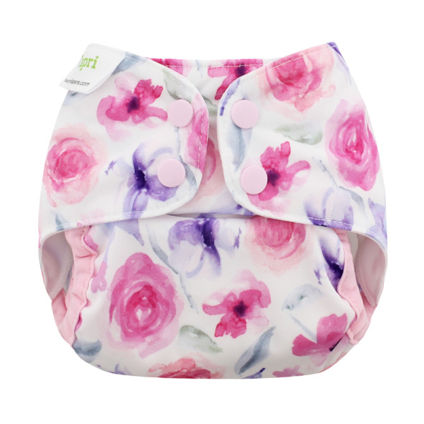 Blueberry - Capri 2.0 Überhose (Prefold) - doppelte Beinbündchen - Rose