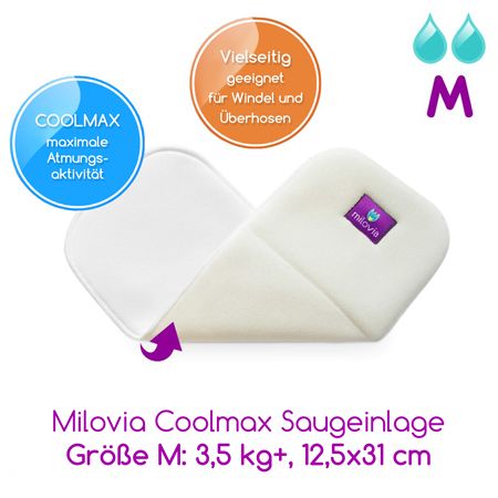 Milovia - Coolmax Saugeinlagen