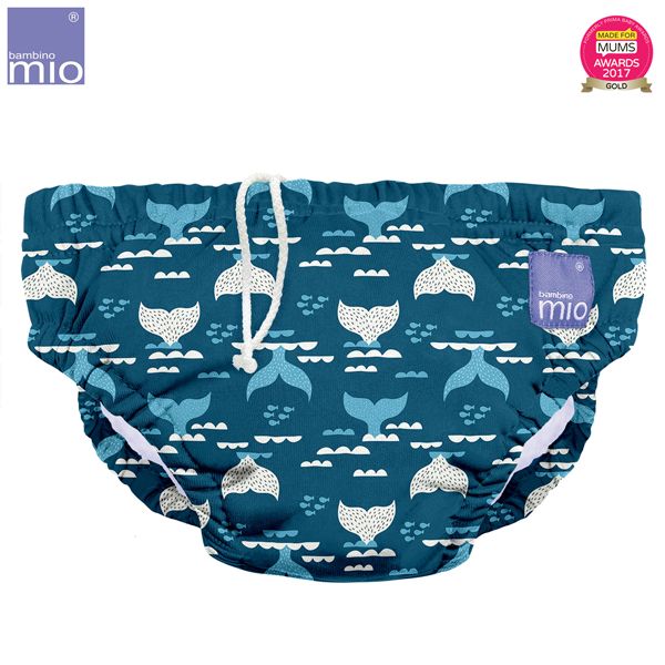 Bambino Mio - waschbare Schwimmwindel - Blue Tail (S-XL)