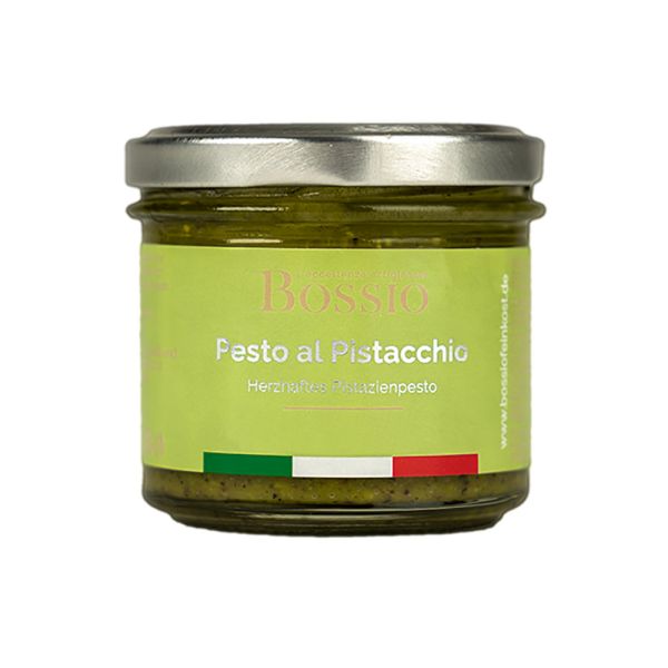 Bossio Feinkost - Pesto al Pistacchio - herzhaftes Pistazienpesto - italienische Spezialität - 90g