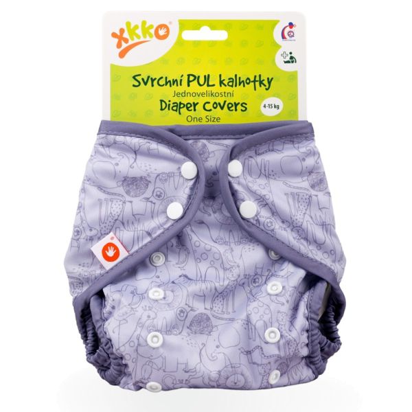 XKKO - Überhose (PUL) - doppelte Beinbündchen - One Size (4-15 kg) - Safari Lavender Aura