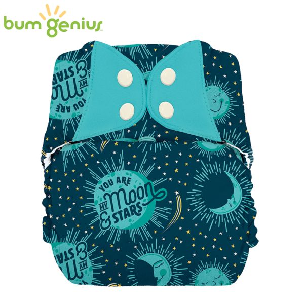 BumGenius XXL-Pocketwindel - BIG (16-32 kg) - My Moon (Muster)