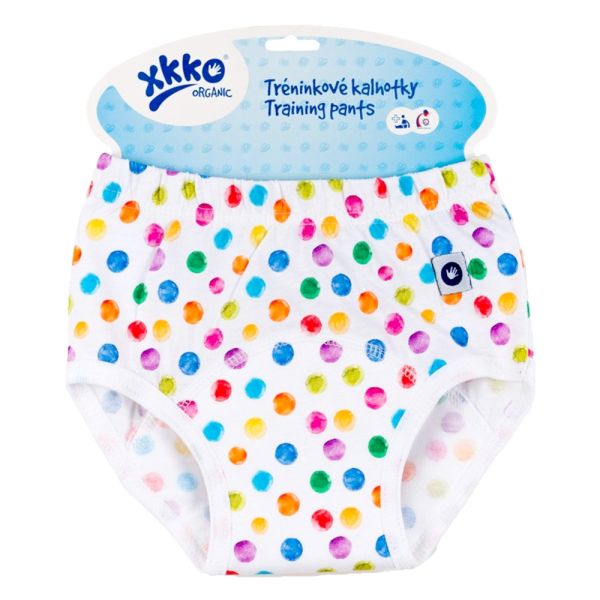 XKKO - Trainer (100% Bio-Baumwolle) - Trainingsunterhose - Watercolor Polka Dots